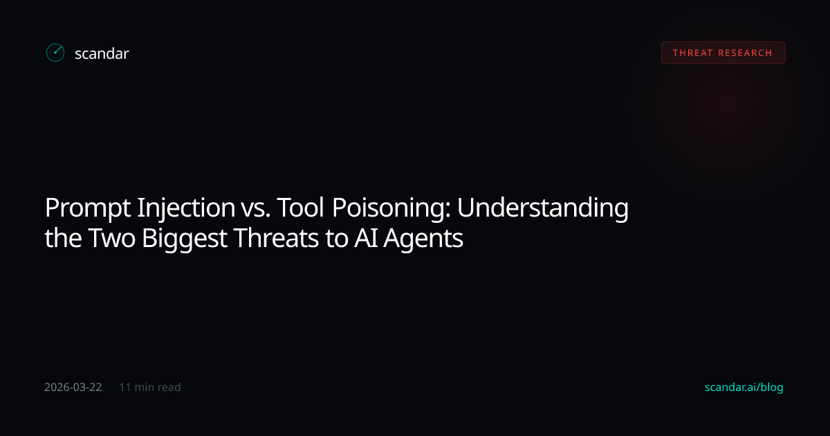 Prompt Injection vs. Tool Poisoning: Understanding the Two Biggest ...
